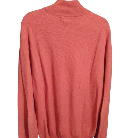 Polo by Ralph Lauren Salmon colored Pima Cotton long sleeve zip polo - Picture 2 of 9